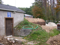 Entrance door was in rear side of pump station